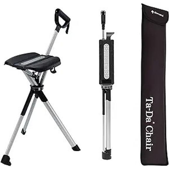 STEP2GOLD Other - NEW STEP2GOLD Ta-Da Series 2 Chair Portable Folding Hiking Pole 34.2" Black